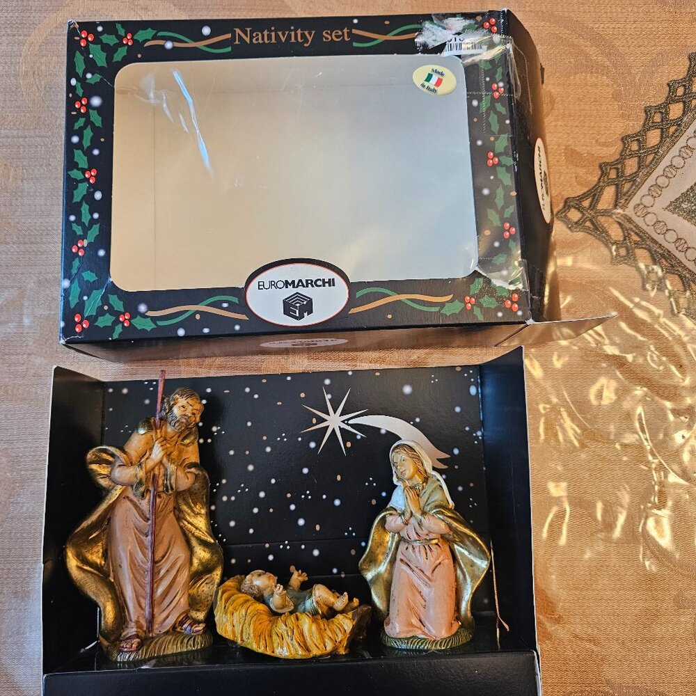 Vintage Euromarchi Nativity Set